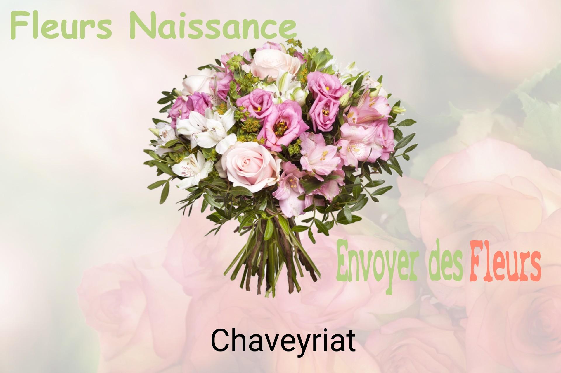 Bouquet de fleurs de naissance livré à Chaveyriat