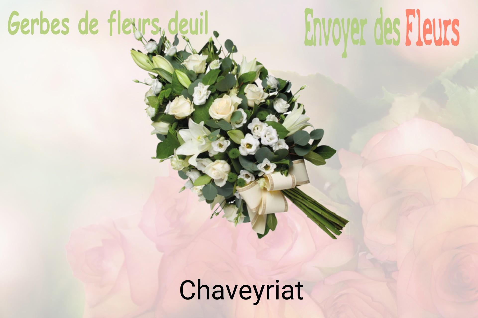 Gerbe de fleurs de deuil livrée à Chaveyriat